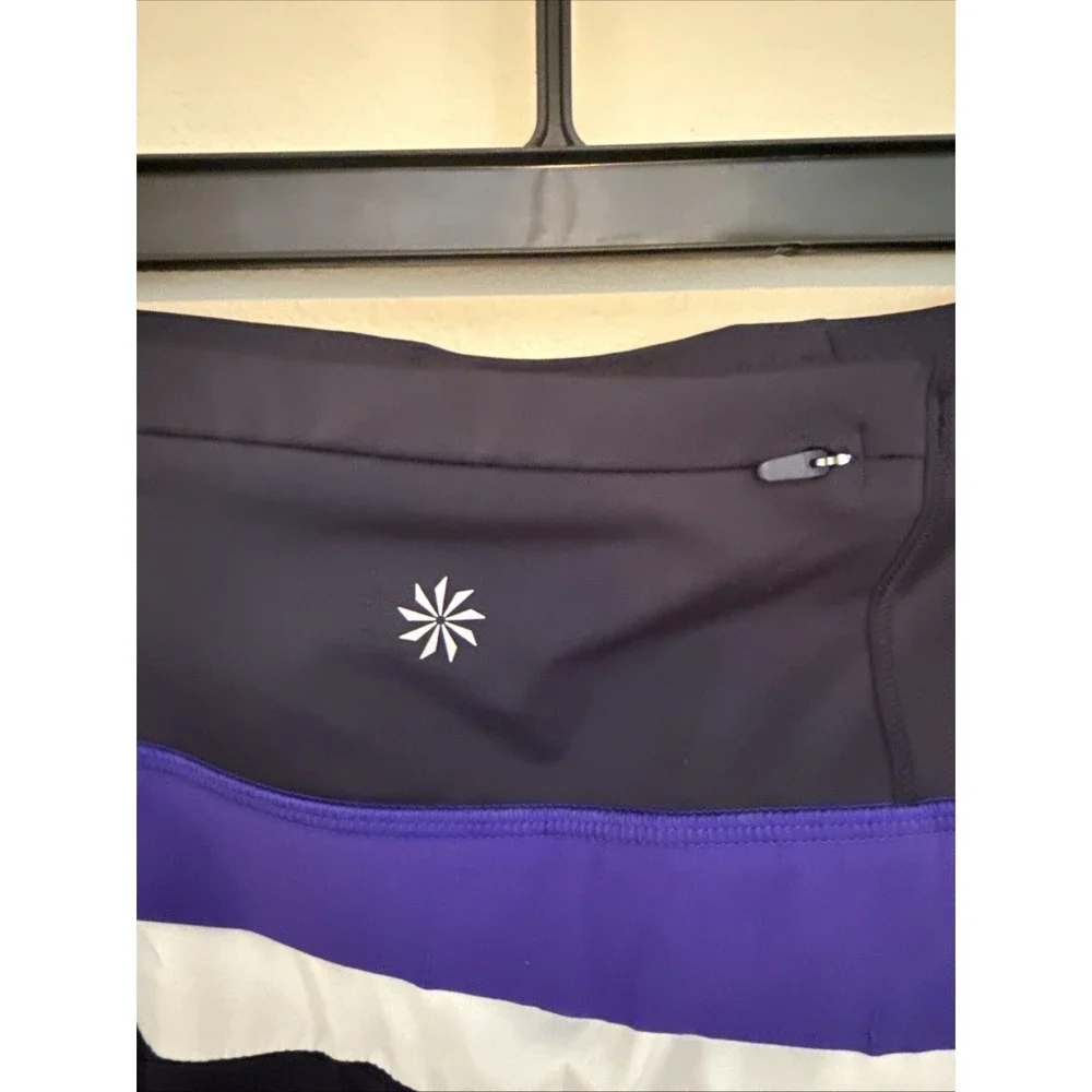Athleta Shorts Womens‎ Small Running Free Colorblock Purple Multi